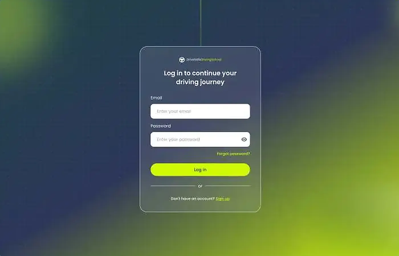 Drive Safe — Sign-in to continue a driving course